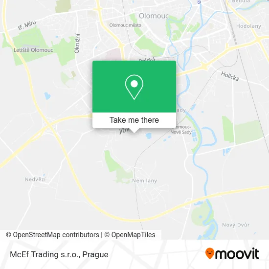 Карта McEf Trading s.r.o.
