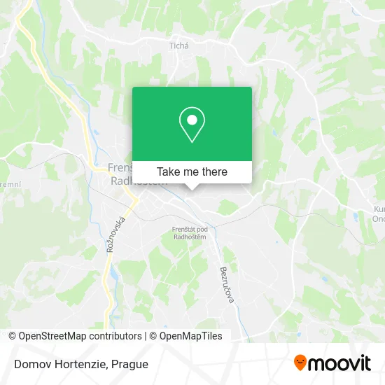 Карта Domov Hortenzie