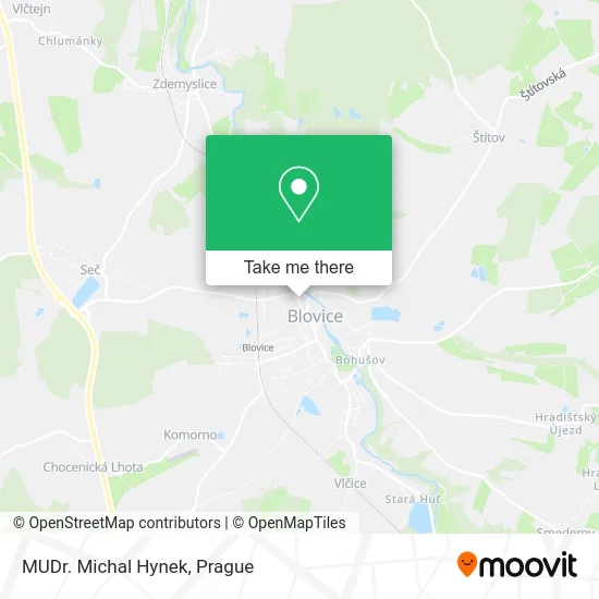 Карта MUDr. Michal Hynek