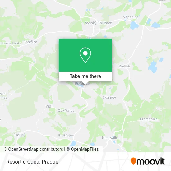 Карта Resort u Čápa