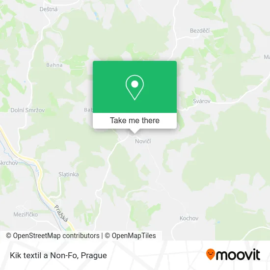 Карта Kik textil a Non-Fo