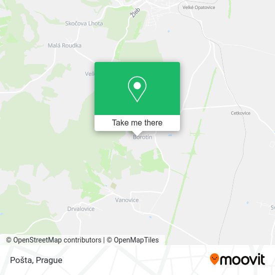 Карта Pošta