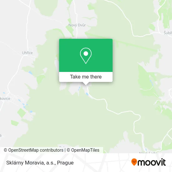 Карта Sklárny Moravia, a.s.