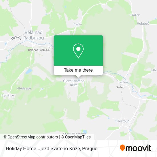 Карта Holiday Home Ujezd Svateho Krize