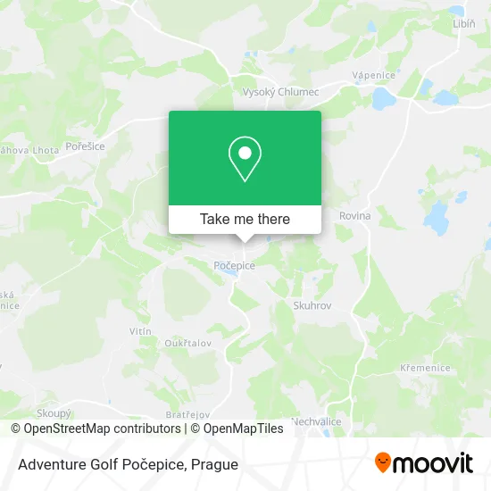 Карта Adventure Golf Počepice