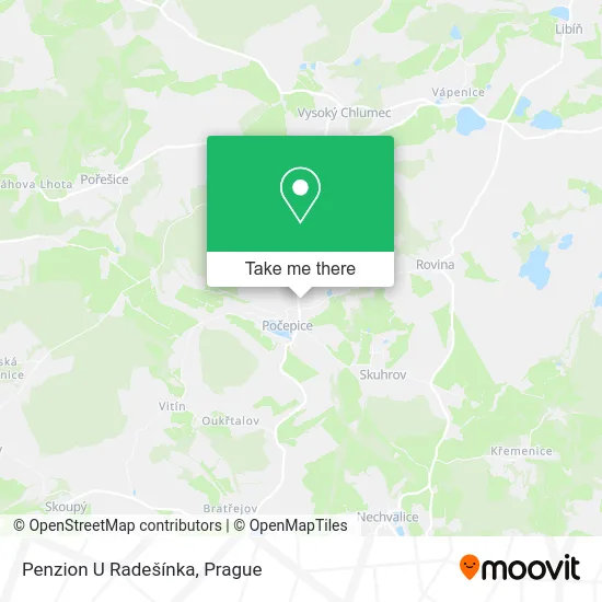 Карта Penzion U Radešínka