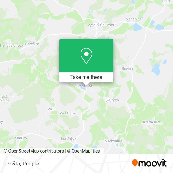 Карта Pošta