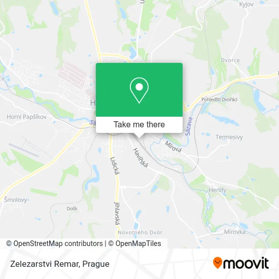Карта Zelezarstvi Remar
