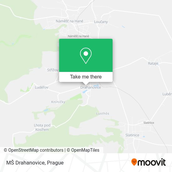Карта MŠ Drahanovice