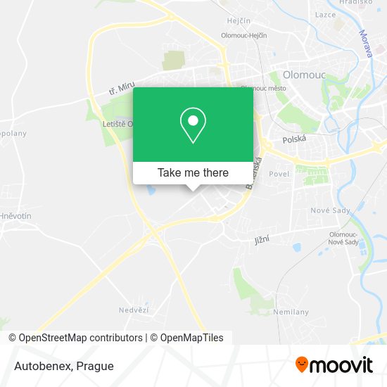 Autobenex map