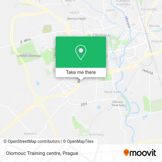 Карта Olomouc Training centre