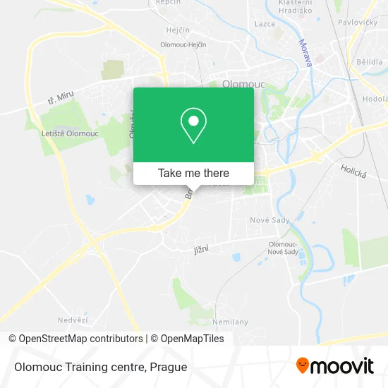 Карта Olomouc Training centre