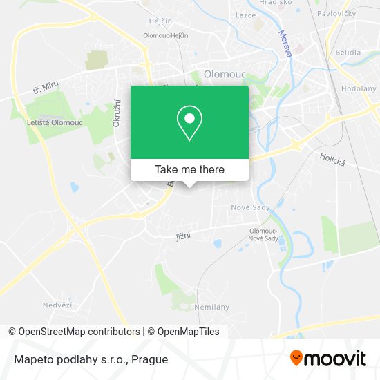 Карта Mapeto podlahy s.r.o.