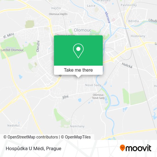 Карта Hospůdka U Médi