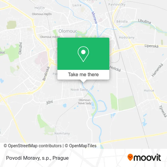 Карта Povodí Moravy, s.p.