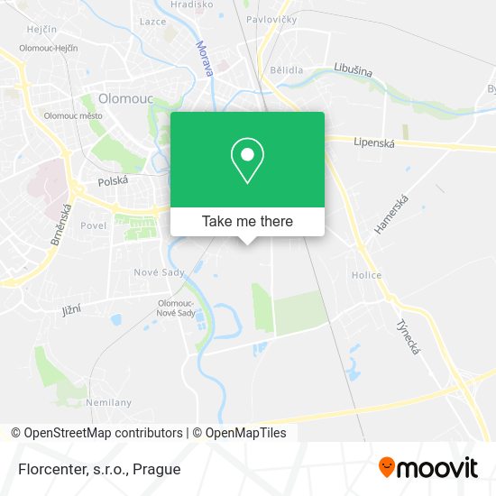 Карта Florcenter, s.r.o.