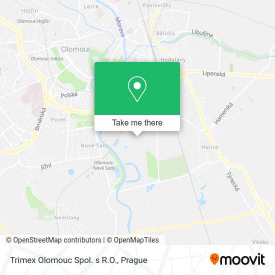 Карта Trimex Olomouc Spol. s R.O.