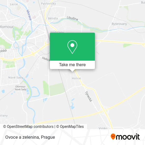 Карта Ovoce a zelenina