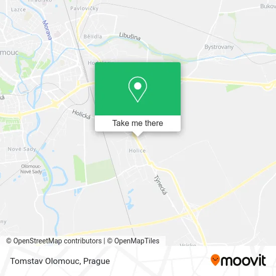 Карта Tomstav Olomouc
