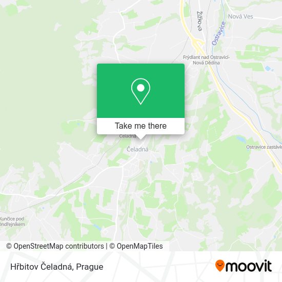 Карта Hřbitov Čeladná