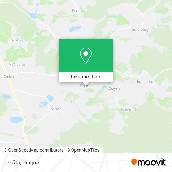Карта Pošta
