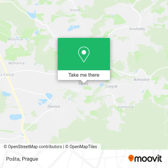 Карта Pošta