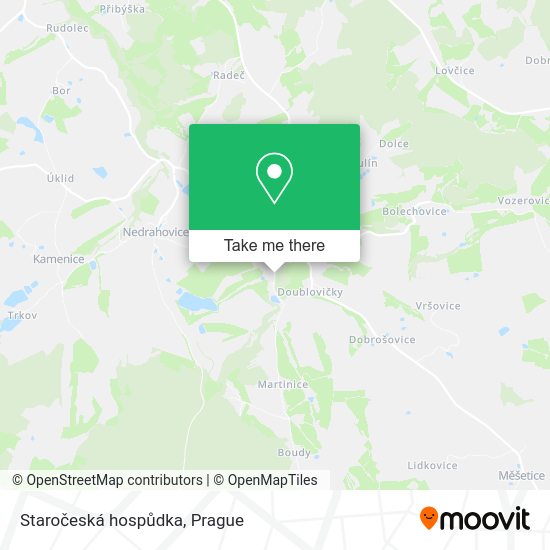Карта Staročeská hospůdka