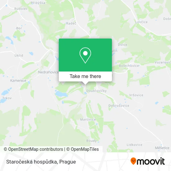 Карта Staročeská hospůdka