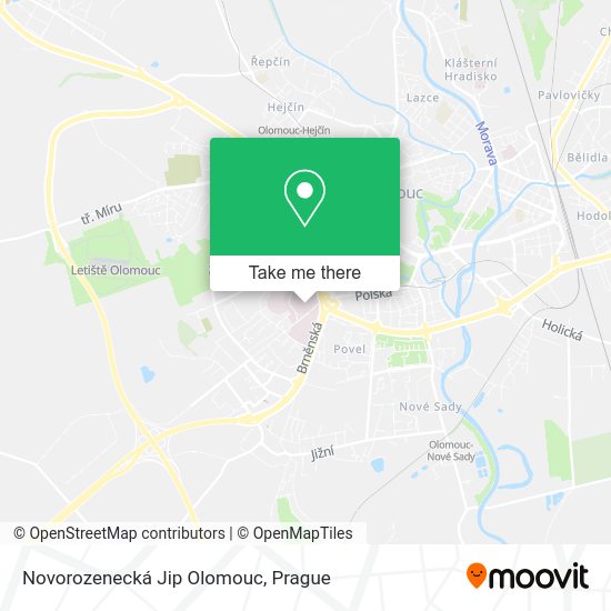 Карта Novorozenecká Jip Olomouc