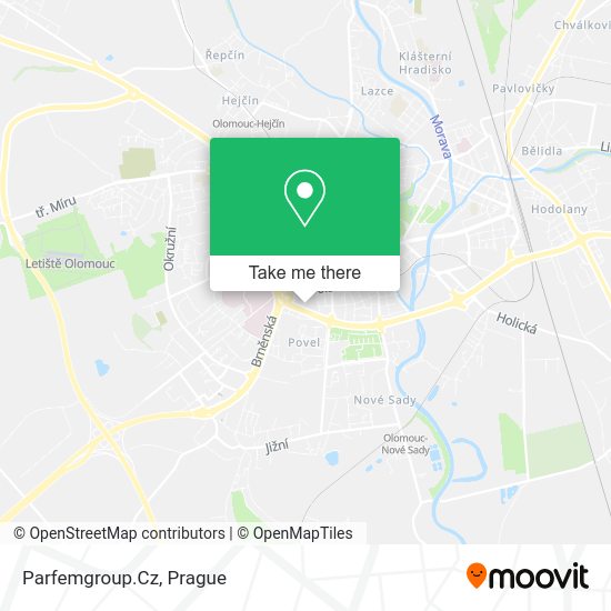 Карта Parfemgroup.Cz