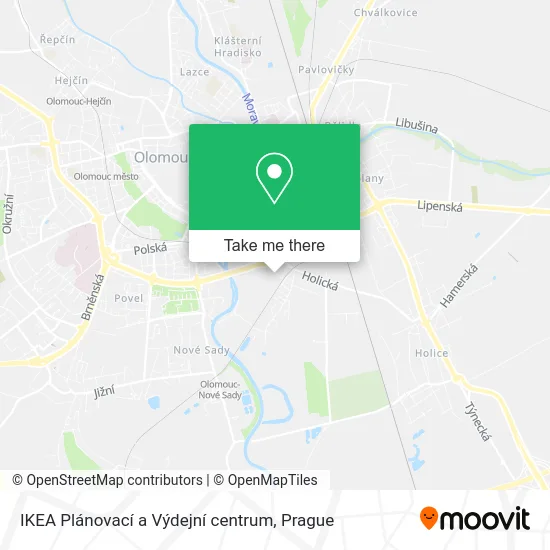 Карта IKEA Plánovací a Výdejní centrum