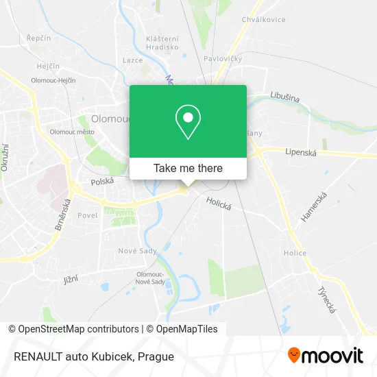 Карта RENAULT auto Kubicek