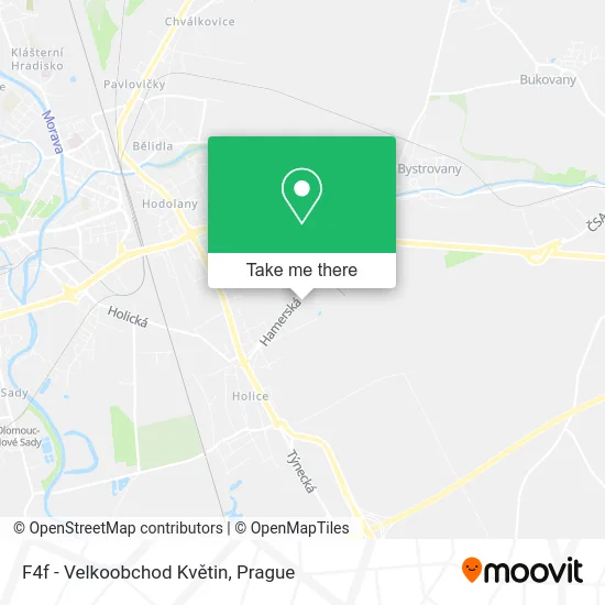 F4f - Velkoobchod Květin map