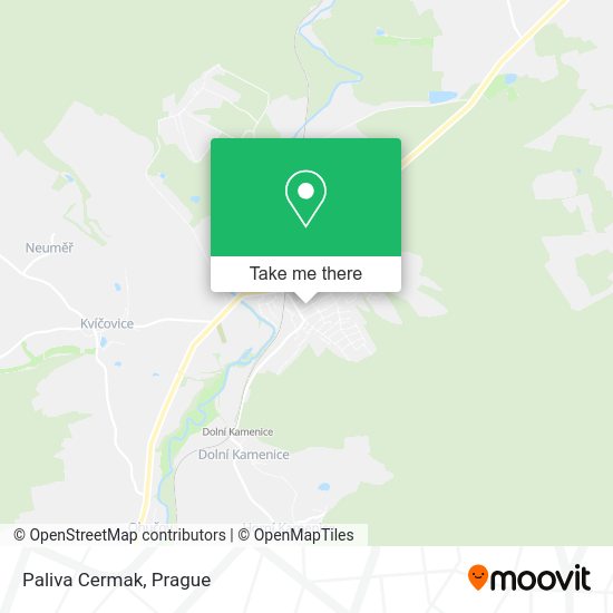 Карта Paliva Cermak
