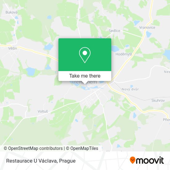 Карта Restaurace U Václava