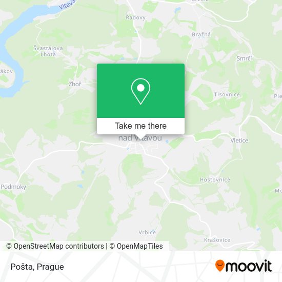 Карта Pošta