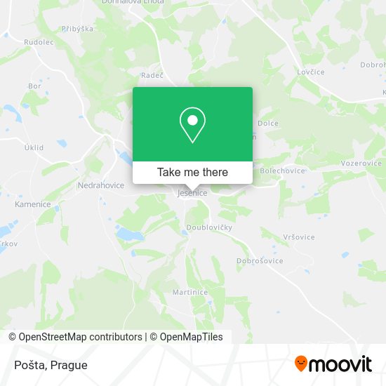 Карта Pošta