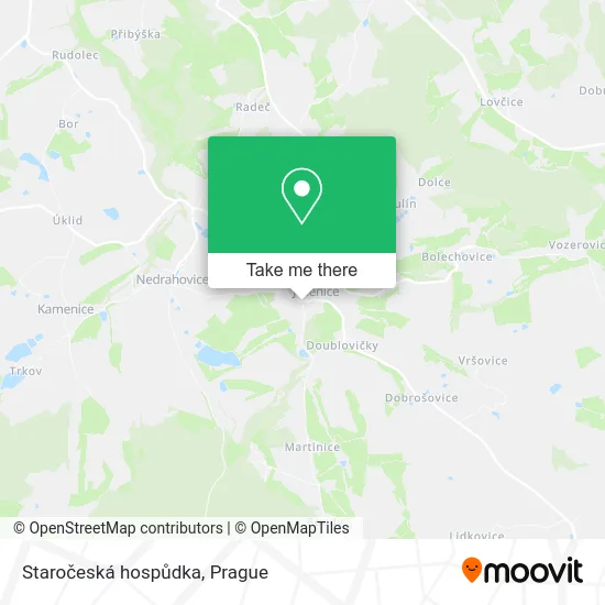 Карта Staročeská hospůdka