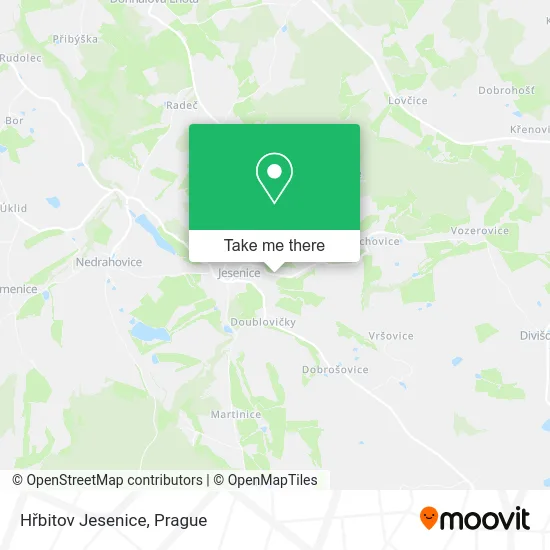 Карта Hřbitov Jesenice
