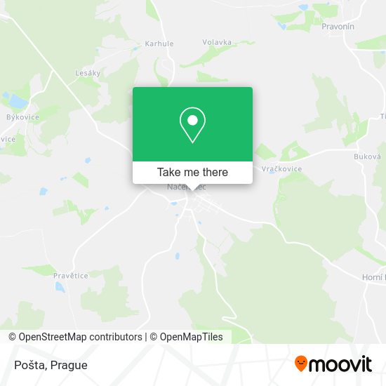 Карта Pošta
