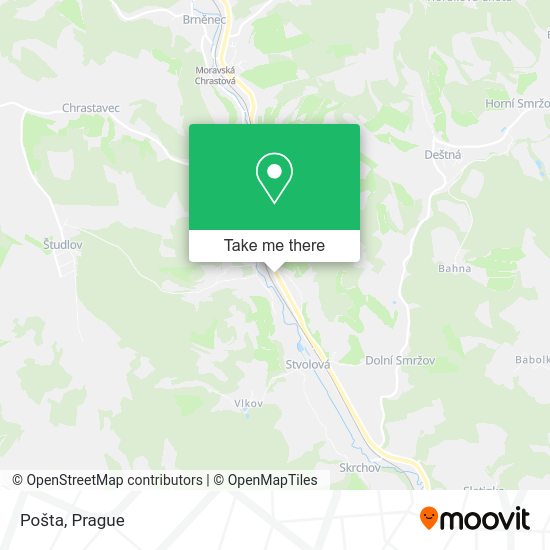Карта Pošta
