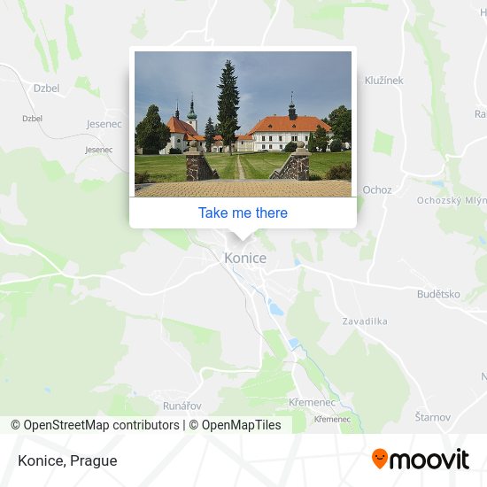 Карта Konice