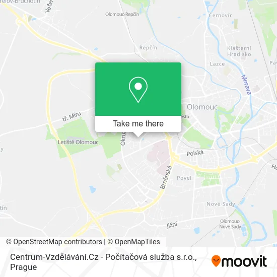 Карта Centrum-Vzdělávání.Cz - Počítačová služba s.r.o.