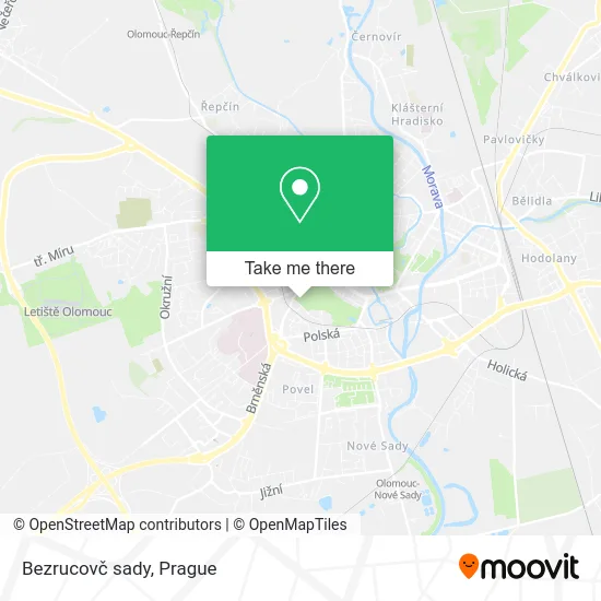 Карта Bezrucovč sady