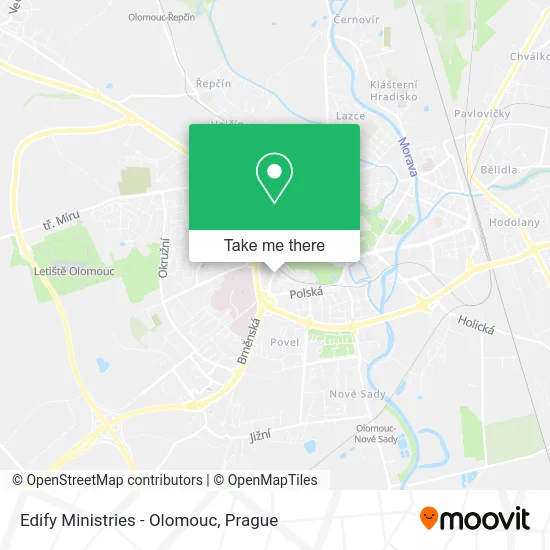 Карта Edify Ministries - Olomouc