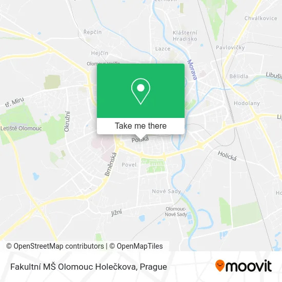 Fakultní MŠ Olomouc Holečkova map