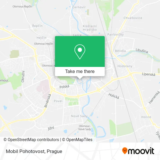 Карта Mobil Pohotovost