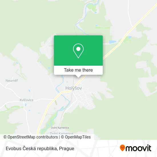 Evobus Česká republika map