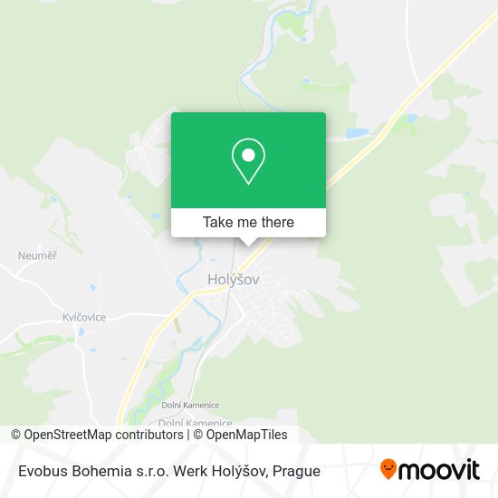 Карта Evobus Bohemia s.r.o. Werk Holýšov