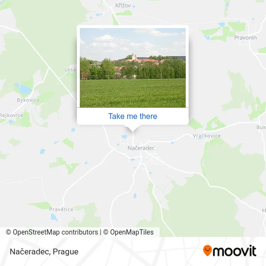 Карта Načeradec